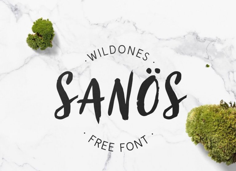 Sanös Free Brush Script Font