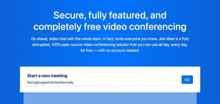 Jitsi Meet Free Video Conferencing